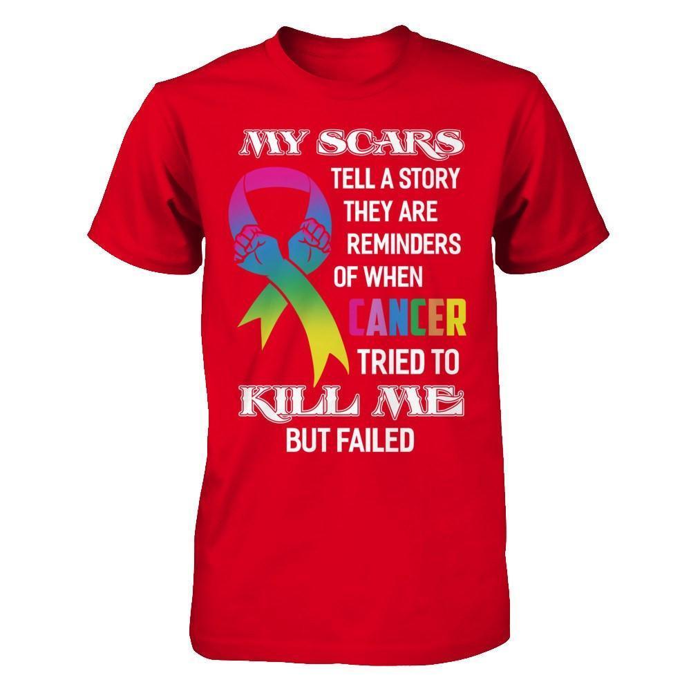 Cancer Survivors They Are Reminders Of When Cancer Tried To Kill Me-T-Shirt & Hoodie-Premium T-Shirt-Red