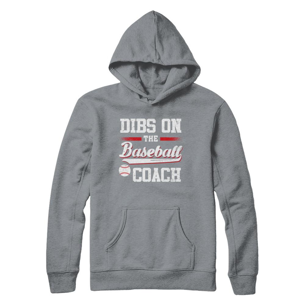 Dibs On The Coach Baseball-T-Shirt & Hoodie-Pullover Hoodie-Light Steel