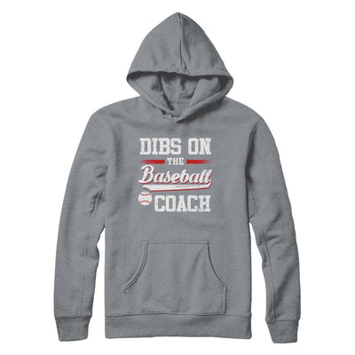 Dibs On The Coach Baseball-T-Shirt & Hoodie-Pullover Hoodie-Light Steel