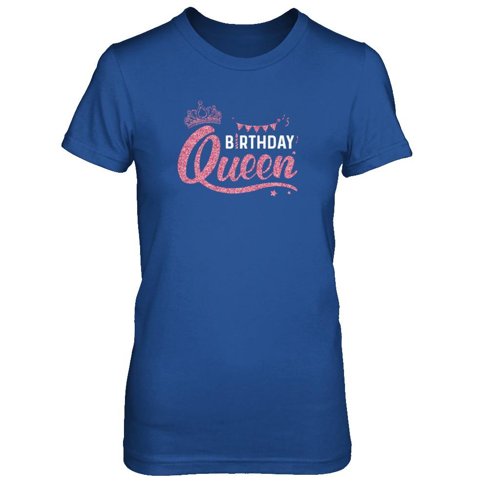 Birthday Queen Happy Party-T-Shirt & Tank Top-Women's T-Shirt-Royal