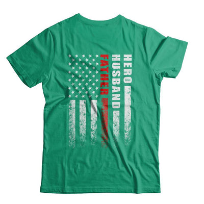 Fireman Firefighter Husband Dad Hero Fathers Day Gift-T-Shirt & Hoodie-Classic T-Shirt-Kelly Green
