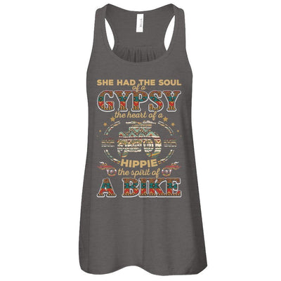 She Had The Soul Of A Gypsy The Heart Of A Hippie Biker-T-Shirt & Tank Top-