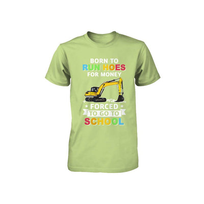 Born To Run Hoes For Money Forced To Go To School Youth-Youth Shirt-Toddler T-Shirt-Key Lime