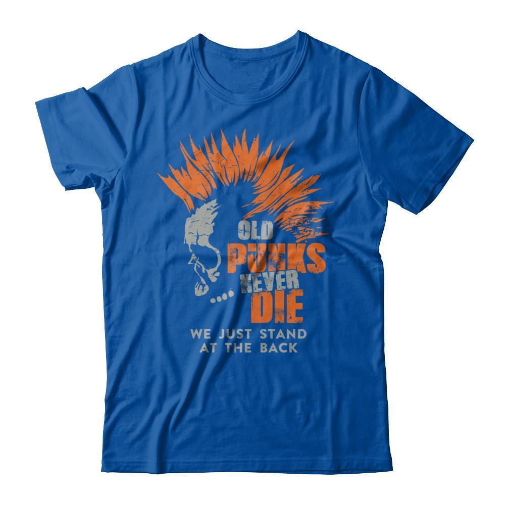 Old Punk Never Die We Just Stand At The Back-T-Shirt & Hoodie-Premium T-Shirt-Royal