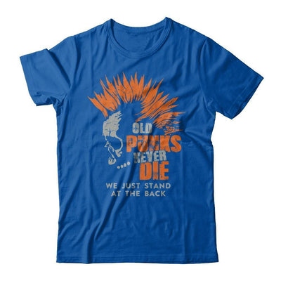 Old Punk Never Die We Just Stand At The Back-T-Shirt & Hoodie-Premium T-Shirt-Royal