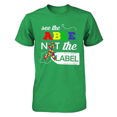 See The Able Not The Label Autism Awareness Month-T-Shirt & Hoodie-Premium T-Shirt-Kelly Green