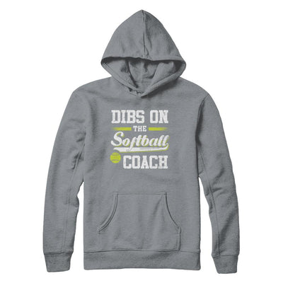 Dibs On The Coach Softball-T-Shirt & Hoodie-Pullover Hoodie-Light Steel