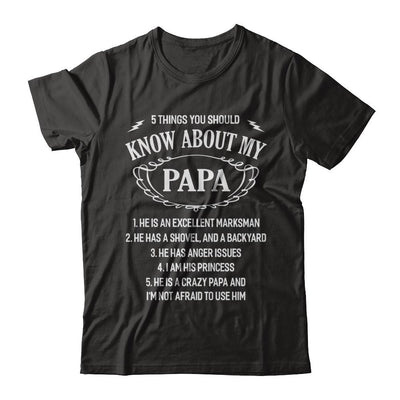 5 Things You Should Know About My Papa-T-Shirt & Hoodie-Premium T-Shirt-Black