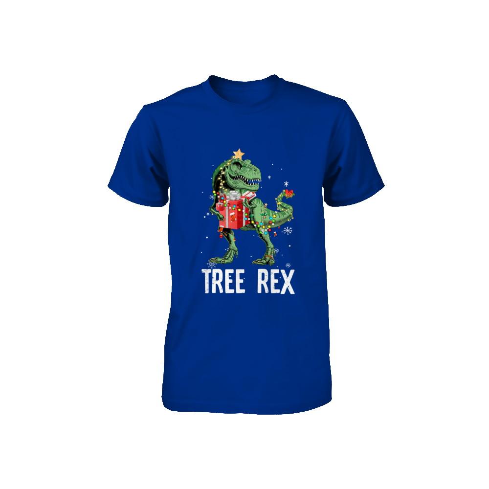 Christmas Tree For Kids Boys T Rex Dinosaur Xmas Gifts Youth-Youth Shirt-
