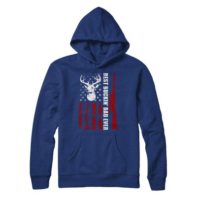 Best Buckin Dad Ever Deer Hunting Father's Day Gift-T-Shirt & Hoodie-Pullover Hoodie-Deep Royal