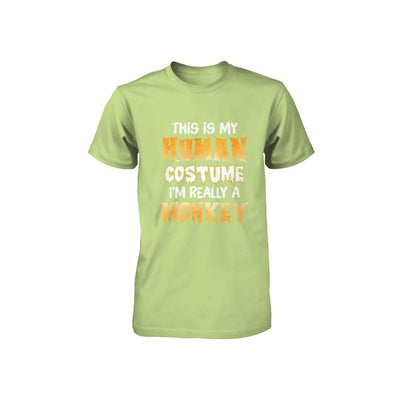 This Is My Human Costume Monkey Halloween Youth-Youth Shirt-Toddler T-Shirt-Key Lime