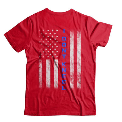 I Don't Kneel Thin Blue Line Flag Patriotic Police-T-Shirt & Hoodie-Premium T-Shirt-Red