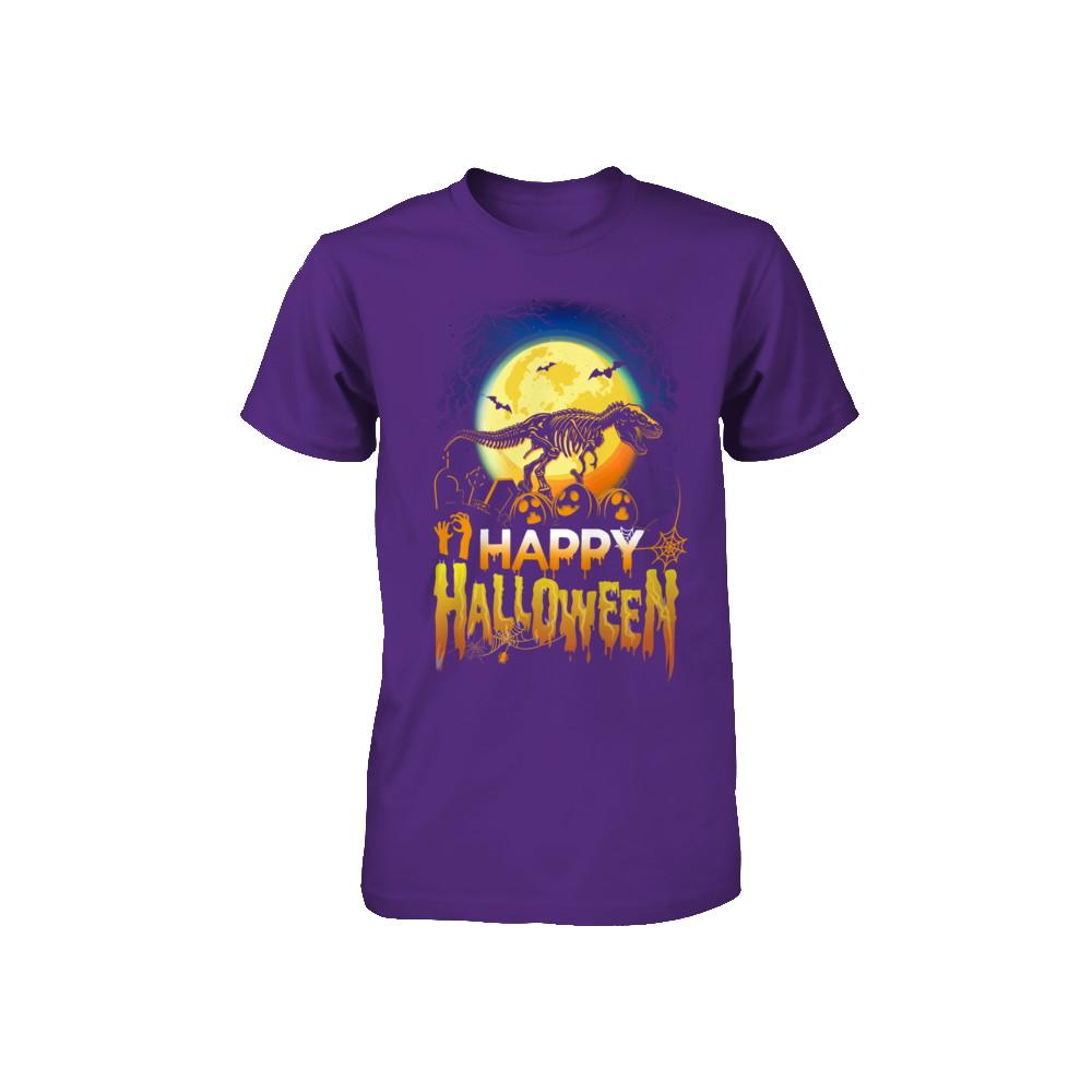 Saurus T Rex Dinosaur Halloween Youth-Youth Shirt-