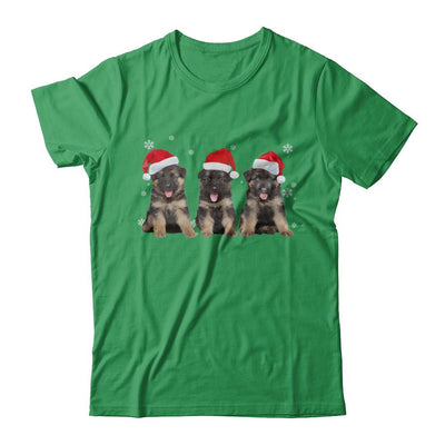 Funny German Shepherd Puppies Christmas Dog Gift-T-Shirt & Hoodie-Premium T-Shirt-Kelly Green