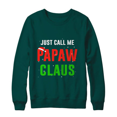 Santa PaPaw Claus Matching Family Christmas Pajamas-T-Shirt & Sweatshirt-Crewneck Sweatshirt-Deep Forest