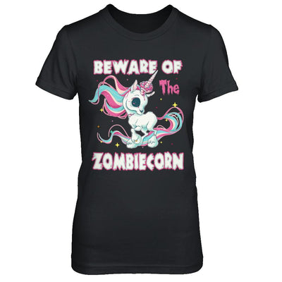 Beware Of The Zombiecorn Unicorn-T-Shirt & Sweatshirt-Women's T-Shirt-Black