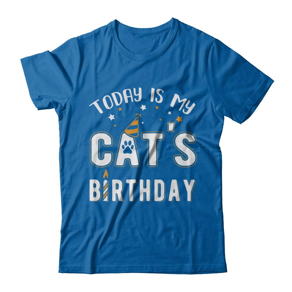 Today is My Cat's Birthday-T-Shirt & Hoodie-Classic T-Shirt-Royal