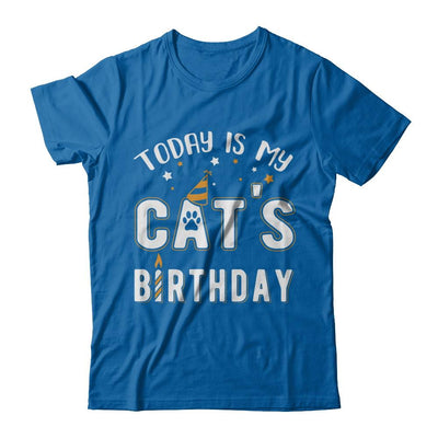 Today is My Cat's Birthday-T-Shirt & Hoodie-Classic T-Shirt-Royal