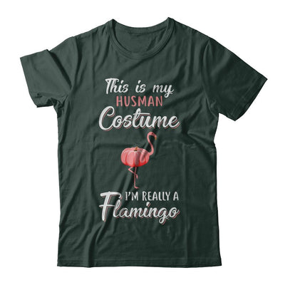 This Is My Human Costume I'm Really A Flamingo Halloween-T-Shirt & Hoodie-Classic T-Shirt-Forest Green