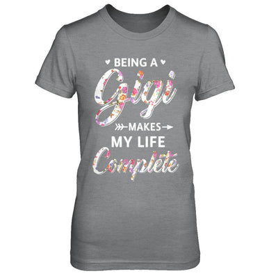 Being A Gigi Makes My Life Complete Mothers Day-T-Shirt & Hoodie-Women's T-Shirt-Sport Grey