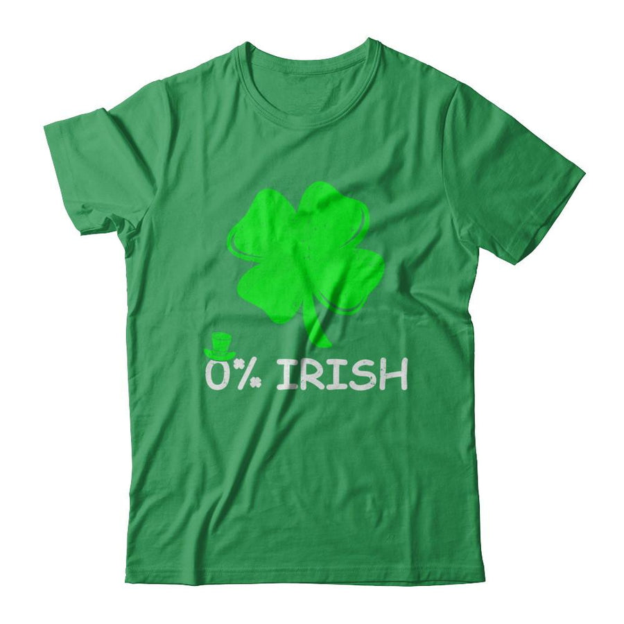 0% Irish Vintage St Patrick's Day-T-Shirt & Hoodie-Premium T-Shirt-Kelly Green