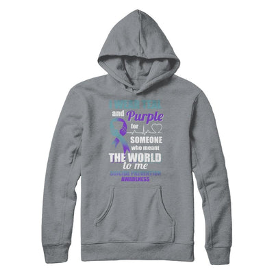 I Wear Teal And Purple For Someone Suicide Prevention Awareness-T-Shirt & Hoodie-Pullover Hoodie-Light Steel