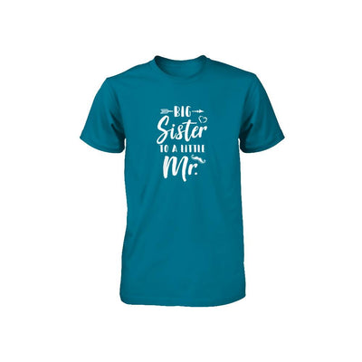 Big Sister To A Little Mister Baby Kid Shower Youth-Youth Shirt-
