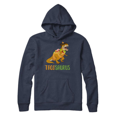 Funny Tacosaurus Tacos Dinosaur T-Rex Lover-T-Shirt & Hoodie-Pullover Hoodie-Navy