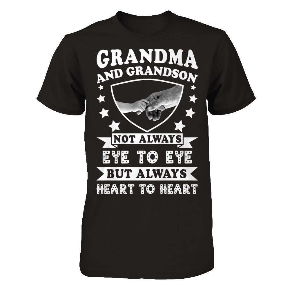 Grandma And Grandson Not Always Eye To Eye-T-Shirt & Hoodie-Premium T-Shirt-Black