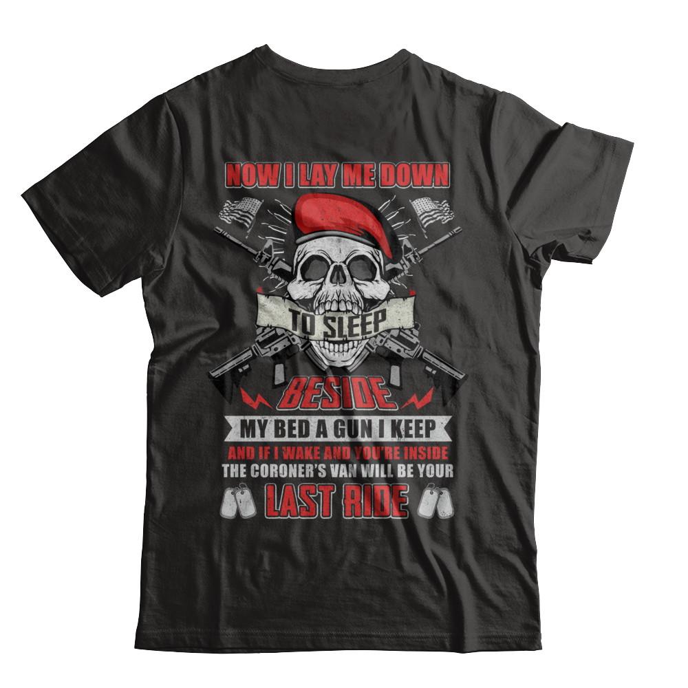Now I Lay Me Down To Sleep Beside My Bed A Gun I Keep-T-Shirt & Hoodie-Classic T-Shirt-Black