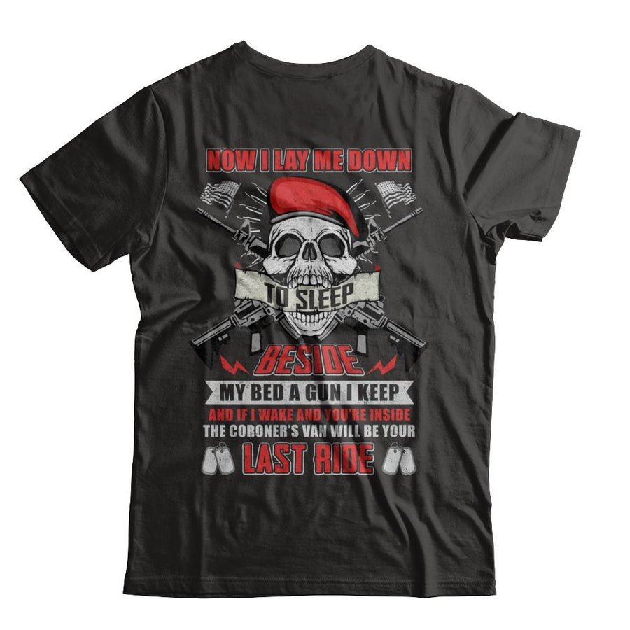 Now I Lay Me Down To Sleep Beside My Bed A Gun I Keep-T-Shirt & Hoodie-Classic T-Shirt-Black