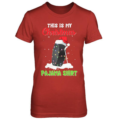 This Is My Christmas Pajama Xmas Hockey Santa-T-Shirt & Sweatshirt-Women's T-Shirt-Red
