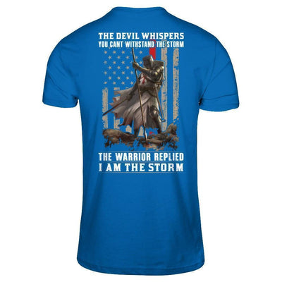 Knight Templar The Devil Whispers You Can't Withstand The Storm-T-Shirt & Hoodie-Classic T-Shirt-Royal