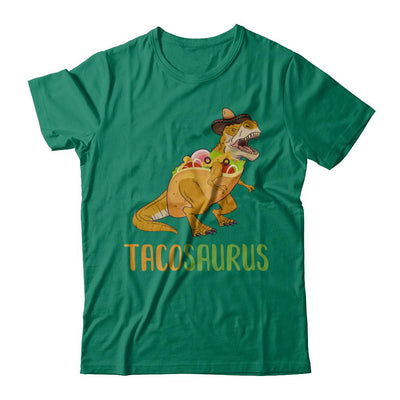 Funny Tacosaurus Tacos Dinosaur T-Rex Lover-T-Shirt & Hoodie-Classic T-Shirt-Kelly Green