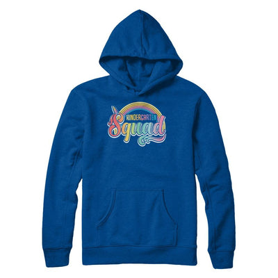 Kindergarten Squad Cute Rainbow Unicorn Back To School-T-Shirt & Hoodie-Pullover Hoodie-Deep Royal