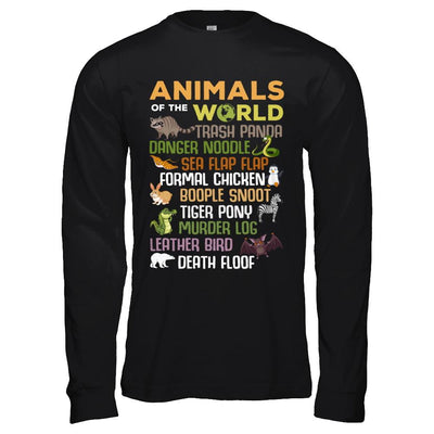 Funny Animals of The World-T-Shirt & Hoodie-Long Sleeve T-Shirt-Black