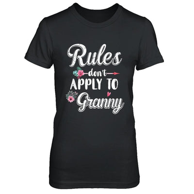 Grandmother Rules Don't Apply To Granny-T-Shirt & Hoodie-Women's T-Shirt-Black
