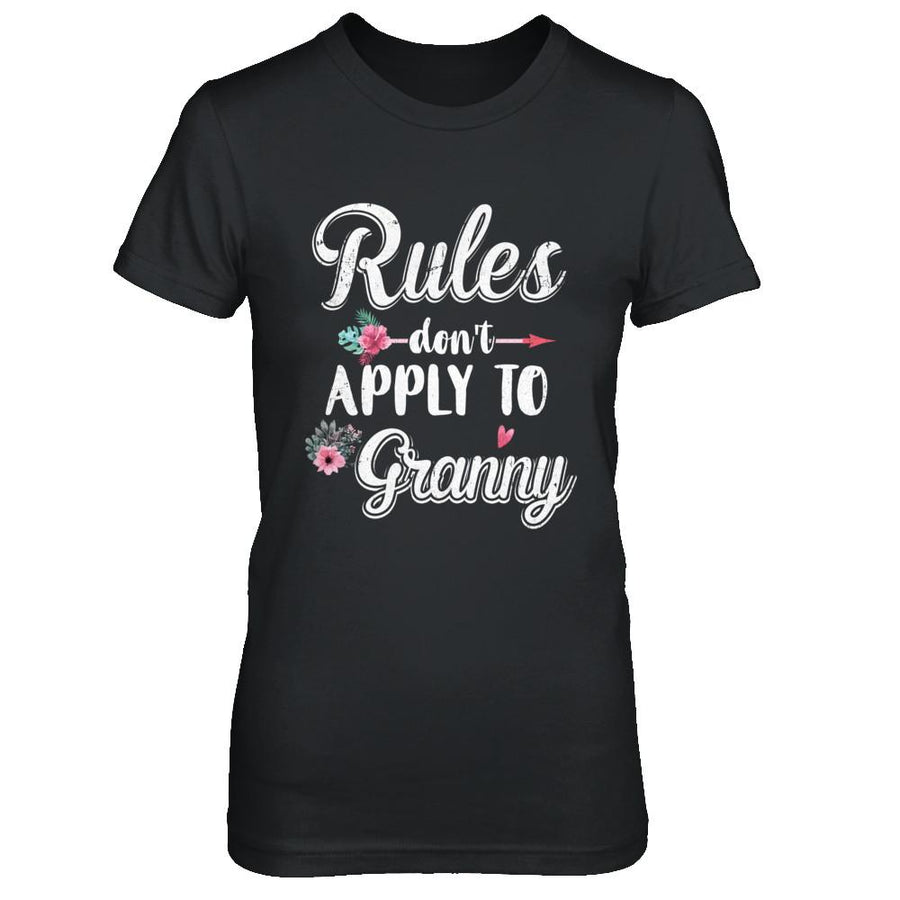 Grandmother Rules Don't Apply To Granny-T-Shirt & Hoodie-Women's T-Shirt-Black