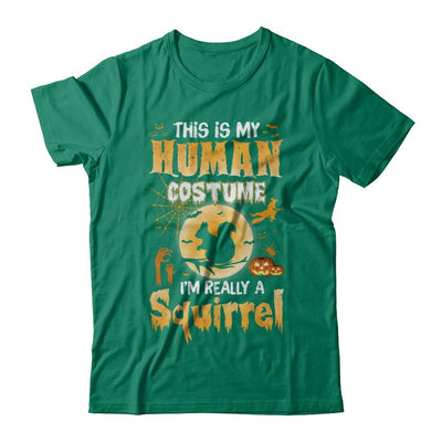 Funny Squirrel Human Costume Halloween-T-Shirt & Hoodie-Classic T-Shirt-Kelly Green