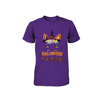 Halloween Costume Unicorn Witch Bats Youth-Youth Shirt-