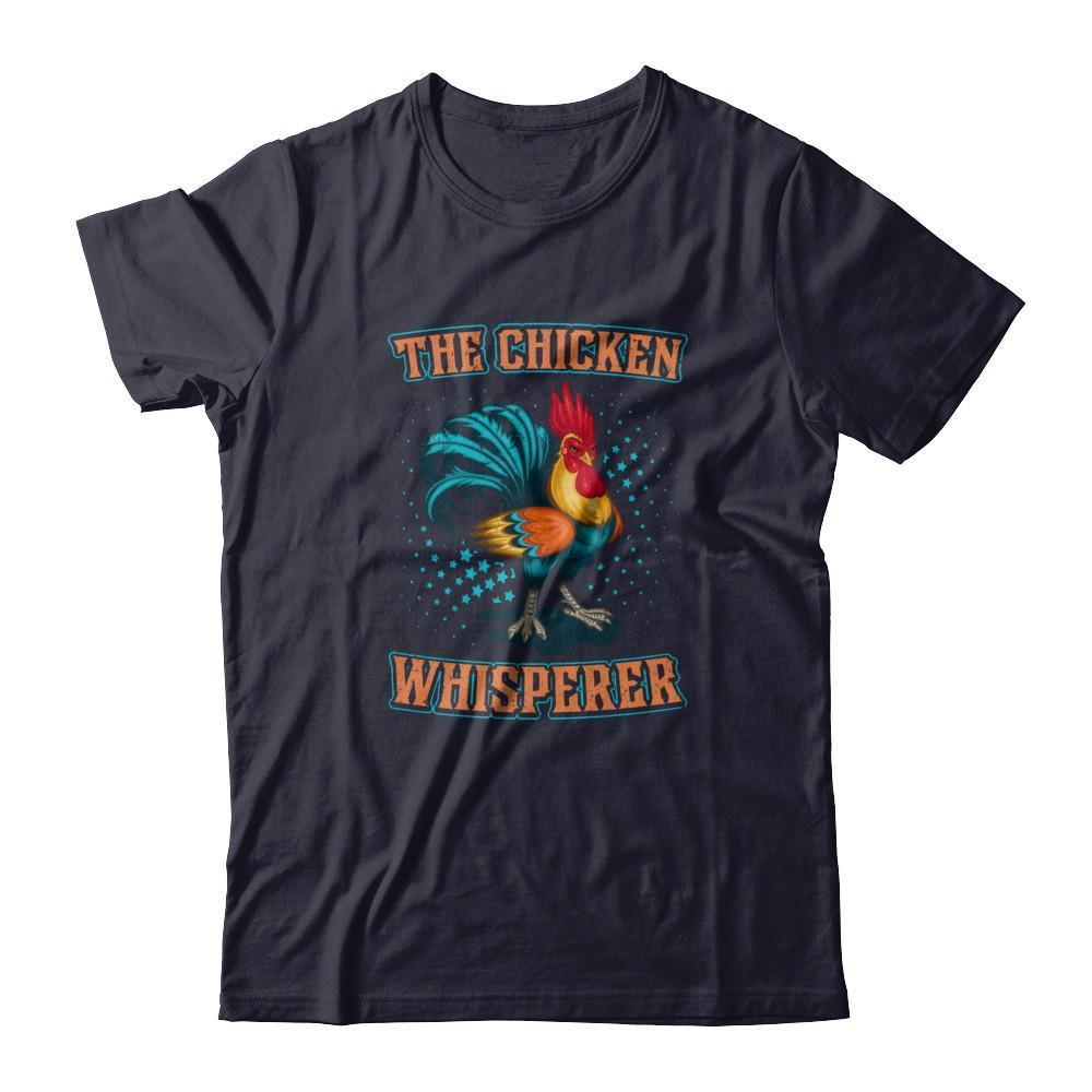 The Chicken Whisperer Funny Farmer-T-Shirt & Tank Top-Premium T-Shirt-Midnight Navy