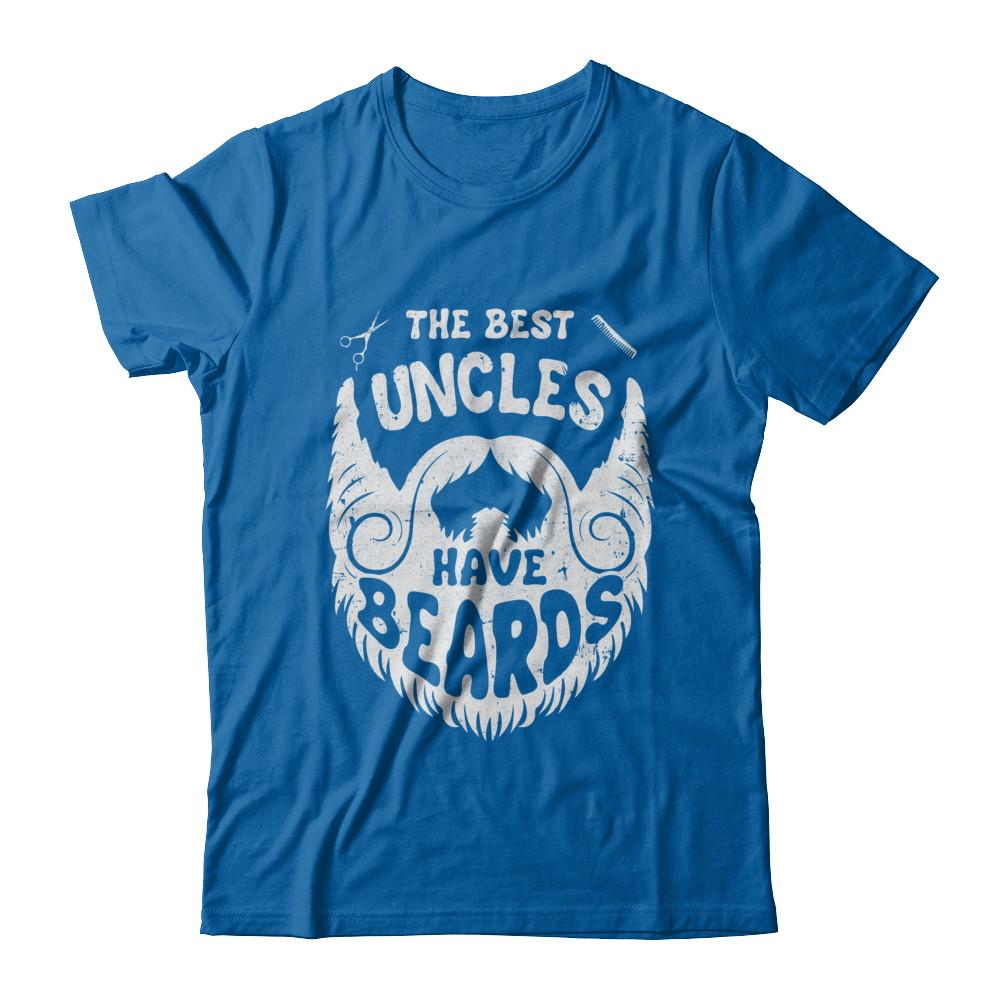 The Best Uncles Have Beards Bearded Uncle-T-Shirt & Hoodie-Classic T-Shirt-Royal