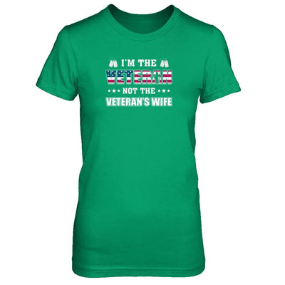 I'm The Veteran Not The Veteran's Wife-T-Shirt & Tank Top-Women's T-Shirt-Irish Green