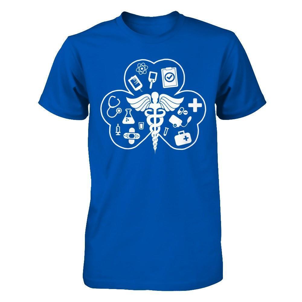 Nurses Happy Saint Patricks Day-T-Shirt & Hoodie-Premium T-Shirt-Royal