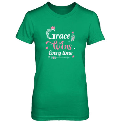 Grace Wins Every Time-T-Shirt & Tank Top-Women's T-Shirt-Irish Green