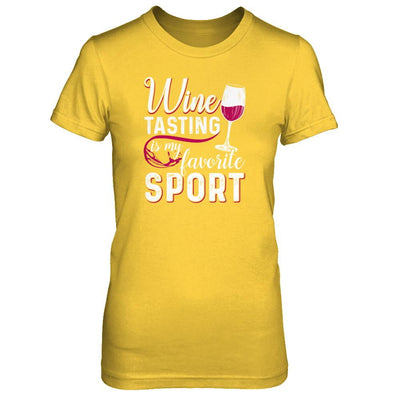 Wine Tasting Is My Favorite Sport-T-Shirt & Tank Top-Women's T-Shirt-Daisy