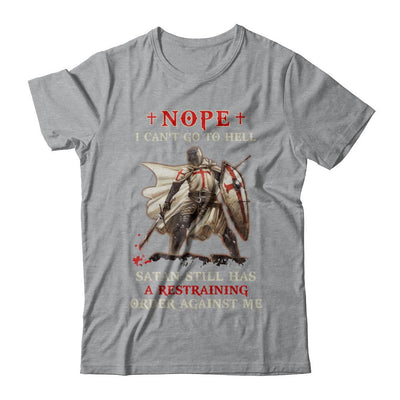 Knight Amerian Satan Still Has A Restraining Order Against Me-T-Shirt & Hoodie-Classic T-Shirt-Sport Grey
