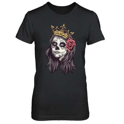 Halloween Queen Tattoos Costume Skeleton-T-Shirt & Hoodie-Women's T-Shirt-Black
