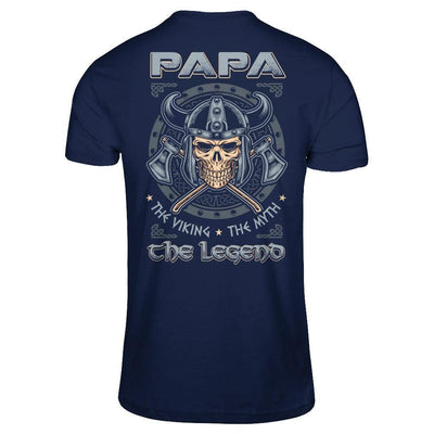 Papa The Viking The Myth The Legend-T-Shirt & Hoodie-Classic T-Shirt-Navy