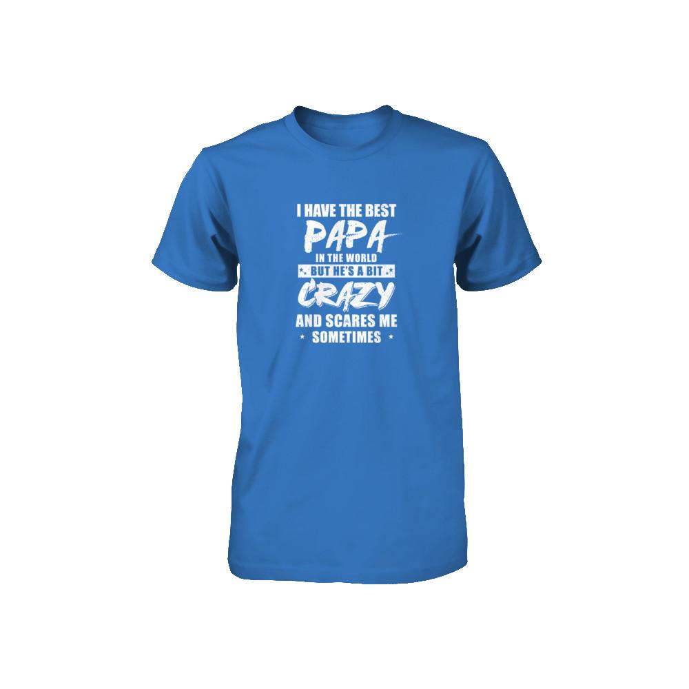 I Have The Best Papa In The World Kids Youth-Youth Shirt-